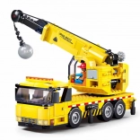 Sluban Town autožeriav s demolačnou guľou stavebnica