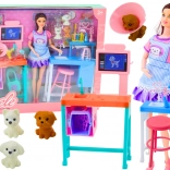 Lekársky set s bábikou, zvieratkami a príslušenstvom