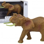 Zberateľská figúrka afrického slona so zdvihnutým chobotom SAFARI