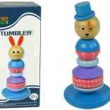 Drevená vzdelávacia pyramída Pes s klobúkom