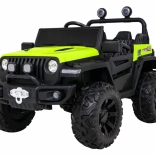elektrické autíčko pre deti master of terrain – zelené 4x4