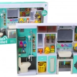 Detský kúpeľňový set 4v1 – sprcha, toaleta, práčka a doplnky