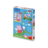 Puzzle sada Peppa Pig: Rodina 3–5 dielikov pre batoľatá