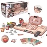 Woopie detská pokladňa so skenerom, váhou a mikrofónom + 25 doplnkov