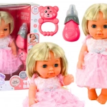 Bábika v Ružových Šatách s Doplnkami a Zvukmi