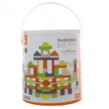 Drevená stavebnica 100 kociek