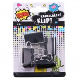 Kancelárske klipy 32 mm, sada 4 ks