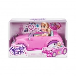ZURU Sparkle Girlz ružový kabriolet s bábikou 26,5 cm