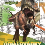 Omaľovánka A4 dinosaury