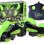 Kaskadérske auto na diaľkové ovládanie 2,4 GHz – zelené – Zelená