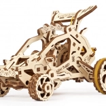 Drevené mechanické 3D puzzle mini bugina UGEARS, 80 dielikov