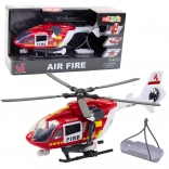 Hasičský záchranný vrtuľník so svetlami a zvukmi 1:12