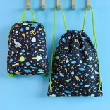 A Little Lovely Company detský športový vak s motívom vesmíru