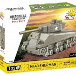 Stavebnica COBI Historical Collection M4A3 Sherman 1:72