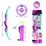 Ružová lukostrelecká sada pre deti s príslušenstvom