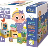 Stohovacie kocky farma TREFL