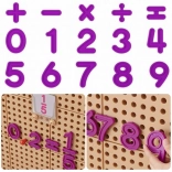 Masterkidz sada číslic a matematických znakov pre nástenné panely STEM, 82 dielov