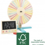 drevené koleso šťastia so školskou tabuľou SMALL FOOT Active