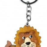 Drevená kľúčenka Lev