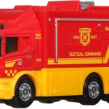 Matchbox Working Rigs Scania taktická veliteľská stanica – hasičské záchranné vozidlo