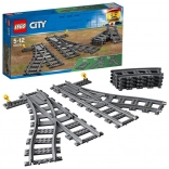 Lego City výhybky pre vlakové koľaje