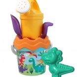 Androni sada na piesok s dinosaurom a kanvičkou – malá