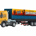 Kovový ťahač s kontajnerom 40 cm so svetelnými a zvukovými efektmi