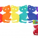 Farebná girlanda 3 m - Mačka