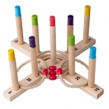 Drevená hra s hádzaním krúžkov WOODY