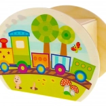 Hess drevená pokladnička Vláčik