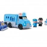 Policajné autá s efektmi - sada 4 ks