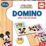 Drevené domino Mickey a Minnie