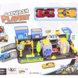 Umývacia linka pre autíčka so stanicou a 2 športovými vozidlami