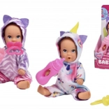 Mini bábika New Born Baby Onesie 12 cm