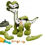 Dinosaur s kostrou skrutkovací zelený
