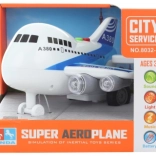 Veľké batériové lietadlo so svetlom a zvukom