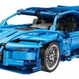 Stavebnica športové auto s RC ovládaním, 523 dielikov, modré