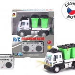 Smetiarske auto na diaľkové ovládanie s kontajnermi