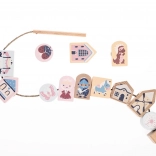Cubika Pastel navliekacia rozprávka – drevený navliekací set