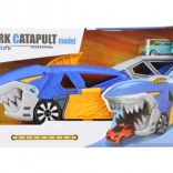 Žralok – vystreľovacia autodráha s dvoma autíčkami