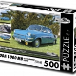 Puzzle RETRO-AUTA Škoda 1000 MB 1966 – 500 dielikov