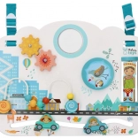 Drevená zmyslová aktívna tabuľa Deti sveta