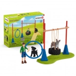 Schleich Farm World psie ihrisko a agility set