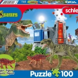 Puzzle SCHMIDT Schleich dinosaury z praveku 100 dielikov s figúrkou