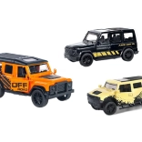 Kovové terénne auto so spätným naťahovaním 11 cm