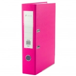 Ružový kancelársky zakladač A4 s pákovým mechanizmom, 80 mm