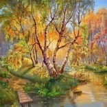 Diamantová mozaika - Brezy nad potokom