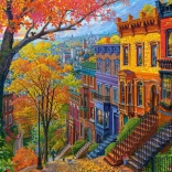 Jesenné mesto puzzle 3000 dielikov