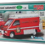 Stavebnica Monti System MS 45 Dopravný automobil Renault Trafic 1:35 v krabici 22x16x5 cm