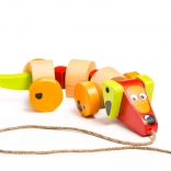 Drevený jazvečík na šnúrke